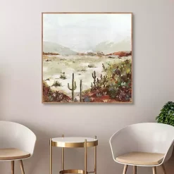 Kirklands Home Cactus Canyon Western Framed Canvas Art