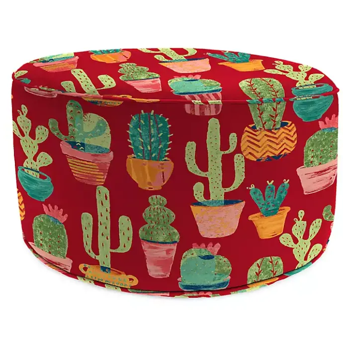 Sale Kirklands Home Cactus Cetera Outdoor Pouf