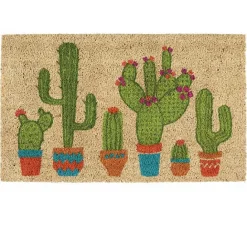 Hot Kirklands Home Cactus Family Coir Doormat