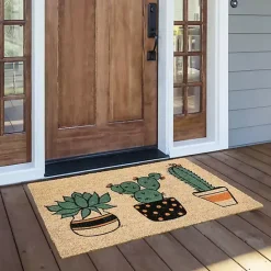 New Kirklands Home Cactus Friends Doormat