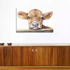 Discount Kirklands Home Calf Giclee Canvas Art Print, 40x26 Brown
