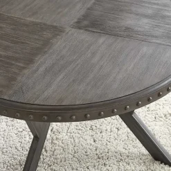 Sale Kirklands Home Calvert Round Coffee Table Gray