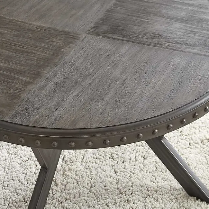 Sale Kirklands Home Calvert Round Coffee Table Gray