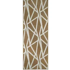 Discount Kirklands Home Camel Intersections Washable Runner, 2x7