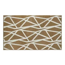 Outlet Kirklands Home Camel Intersections Washable Area Rug, 3x5