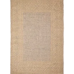 Online Kirklands Home Camel Leopard Border Outdoor Area Rug, 5x7 Tan