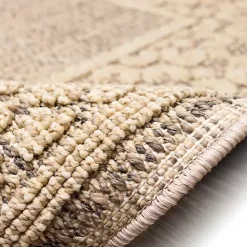 Online Kirklands Home Camel Leopard Border Outdoor Area Rug, 5x7 Tan