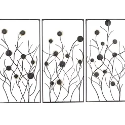 Hot Kirklands Home Capiz Flowers Metal Wall Plaques, Set of 3