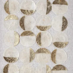 Hot Kirklands Home Capiz Shells Emblem Framed Wall Plaques, Set of 2