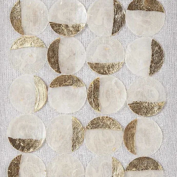 Hot Kirklands Home Capiz Shells Emblem Framed Wall Plaques, Set of 2
