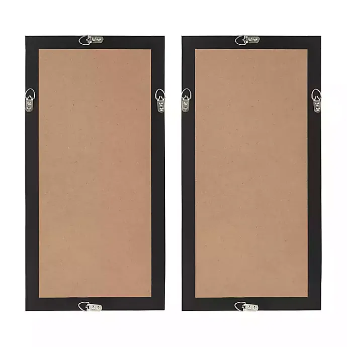 Hot Kirklands Home Capiz Shells Emblem Framed Wall Plaques, Set of 2