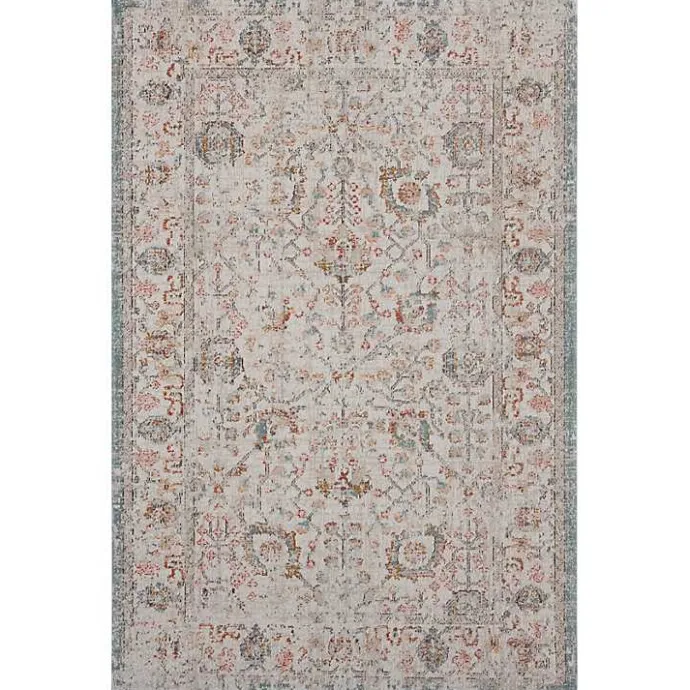 Discount Kirklands Home Caramel Botanical Indoor/Outdoor Area Rug, 5x7