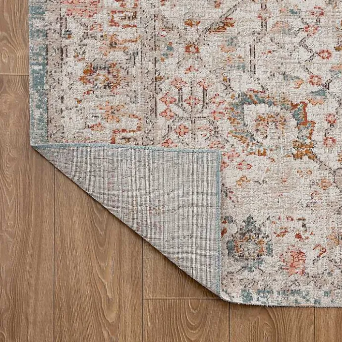 Discount Kirklands Home Caramel Botanical Indoor/Outdoor Area Rug, 5x7