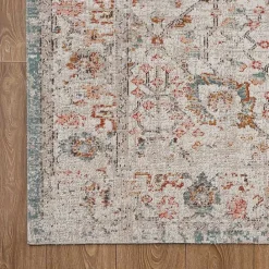 Discount Kirklands Home Caramel Botanical Indoor/Outdoor Area Rug, 5x7