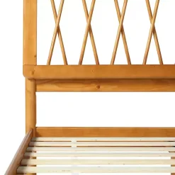 Sale Kirklands Home Caramel Wood Spindle Headboard Full Bed Brown