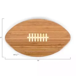 Best Kirklands Home Carolina Panthers Bamboo Football Cutting Board Tan