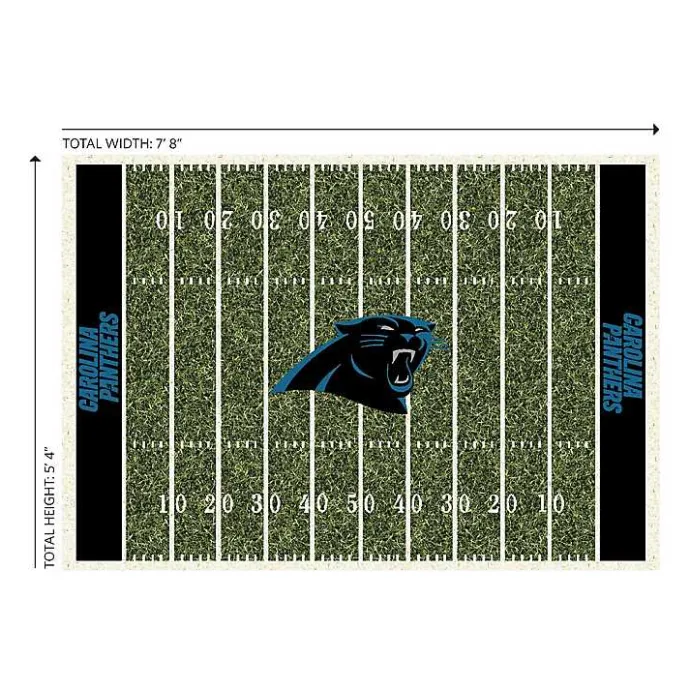Kirklands Home Carolina Panthers Home Field Area Rug, 6x8