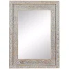 Hot Kirklands Home Carved Floral Mango Wood Mirror
