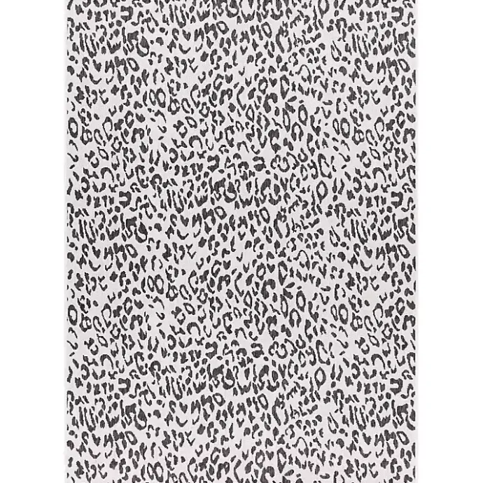 Hot Kirklands Home Cauli Leopard Print Outdoor Rug, 5x7 Black