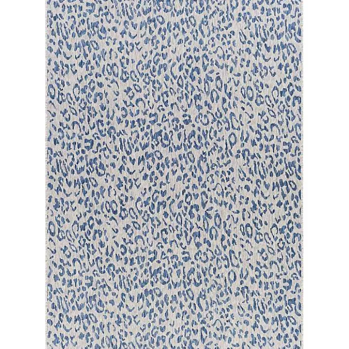 Online Kirklands Home Cauli Leopard Print Outdoor Rug, 5x7 Blue