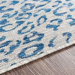 Online Kirklands Home Cauli Leopard Print Outdoor Rug, 5x7 Blue