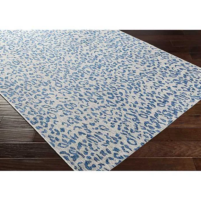 Online Kirklands Home Cauli Leopard Print Outdoor Rug, 5x7 Blue