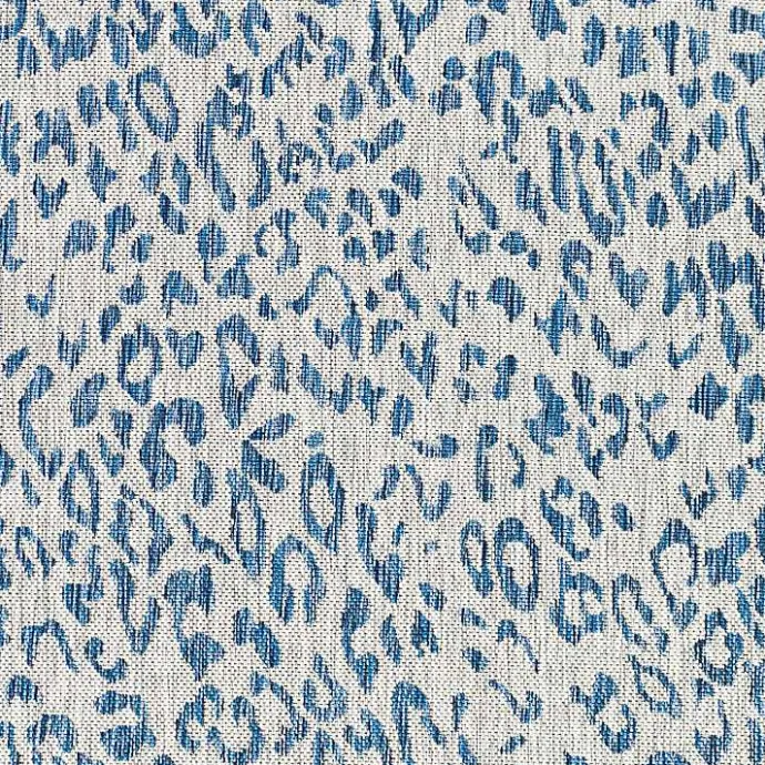 Online Kirklands Home Cauli Leopard Print Outdoor Rug, 8x12 Blue