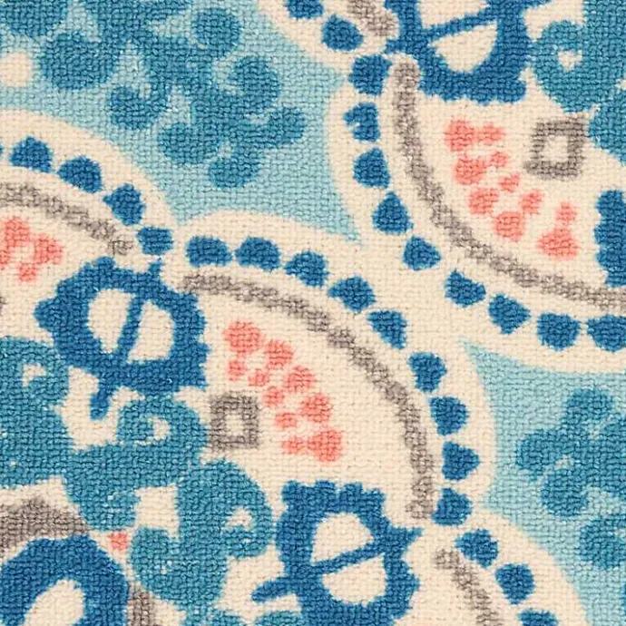 Kirklands Home Cerulean Medallion Outdoor Area Rug, 5x7