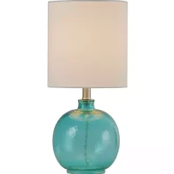 Online Kirklands Home Cerulean Tinted Glass Jug Table Lamp White