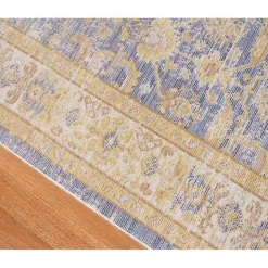 Outlet Kirklands Home Cerulean Vintage Border Accent Rug