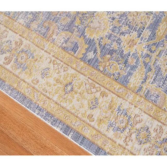 Clearance Kirklands Home Cerulean Vintage Border Area Rug, 5x7 Blue