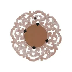 Sale Kirklands Home Champagne Abstract Wood Mirror