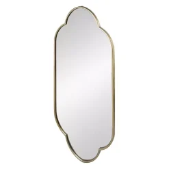 Best Kirklands Home Champagne Gold Long Quatrefoil Mirror