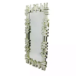 Sale Kirklands Home Champagne Gold Rectangular Modern Wall Mirror