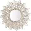 Sale Kirklands Home Champagne Gold Round Flower Alba Wall Mirror