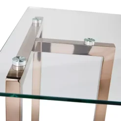 New Kirklands Home Champagne Iron and Glass Desk Gold