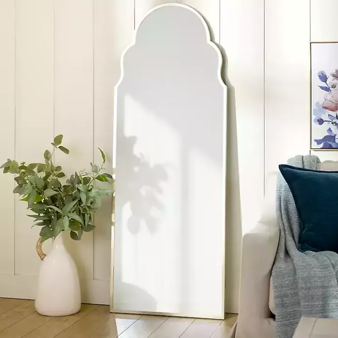 Outlet Kirklands Home Champagne Maria Arch Full Length Mirror Gold