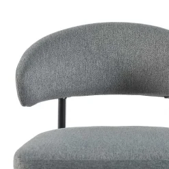 Outlet Kirklands Home Charcoal and Black Curved Dining Chairs, Set of 2 Gray