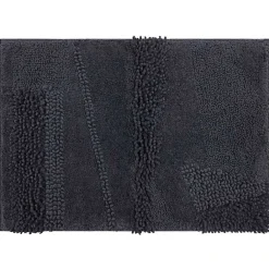 Sale Kirklands Home Charcoal Asymmetrical Cotton Bath Mat Gray