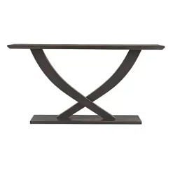 Sale Kirklands Home Charcoal Ramus Console Table Black