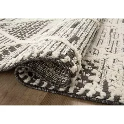 New Kirklands Home Charcoal Gradient Diamond Area Rug, 5x7