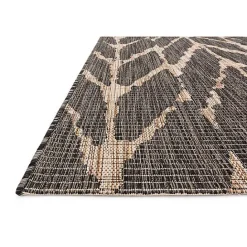 Kirklands Home Charcoal Mocha Chevron Outdoor Area Rug, 7x10