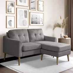 Discount Kirklands Home Charcoal 2-pc. Loveseat & Ottoman Set Gray