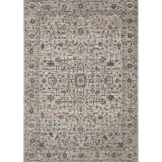 Online Kirklands Home Charcoal Sorrento Medallion Area Rug, 7x10 Gray