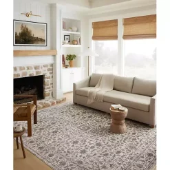 Online Kirklands Home Charcoal Sorrento Medallion Area Rug, 7x10 Gray