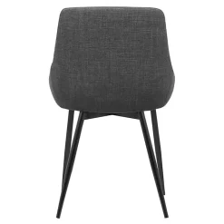 Outlet Kirklands Home Charcoal Upholstered Mia Dining Chair Gray