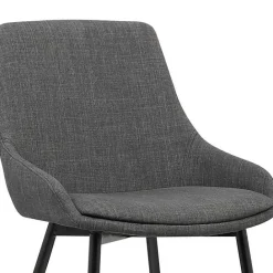 Outlet Kirklands Home Charcoal Upholstered Mia Dining Chair Gray