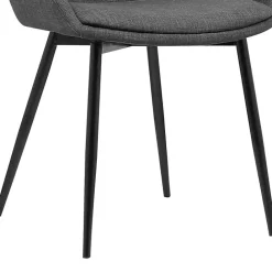 Outlet Kirklands Home Charcoal Upholstered Mia Dining Chair Gray