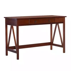 Discount Kirklands Home Charleston Antique Tobacco Desk Brown