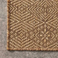 Outlet Kirklands Home Charlotte Elegant Outdoor Rug, 8x10 Tan